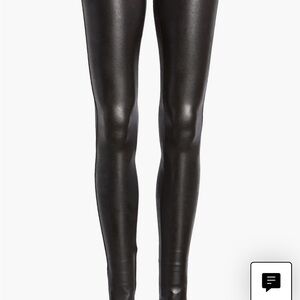 SPANX Black Faux Leather Leggings